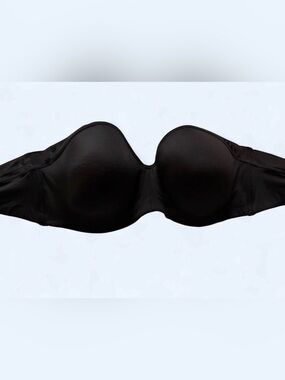 Bali Black Strapless Molded Cup Bra - Smooth Support